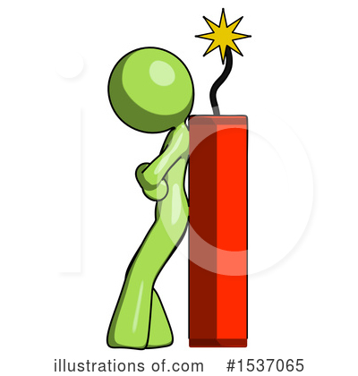 Royalty-Free (RF) Green Design Mascot Clipart Illustration by Leo Blanchette - Stock Sample #1537065
