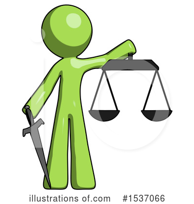 Royalty-Free (RF) Green Design Mascot Clipart Illustration by Leo Blanchette - Stock Sample #1537066