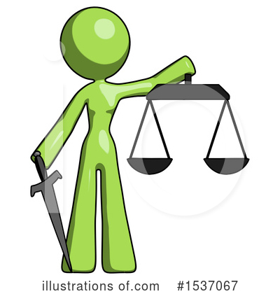 Royalty-Free (RF) Green Design Mascot Clipart Illustration by Leo Blanchette - Stock Sample #1537067