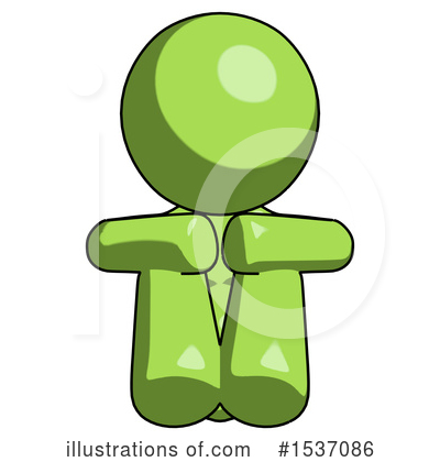 Royalty-Free (RF) Green Design Mascot Clipart Illustration by Leo Blanchette - Stock Sample #1537086