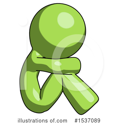 Royalty-Free (RF) Green Design Mascot Clipart Illustration by Leo Blanchette - Stock Sample #1537089