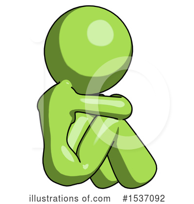 Royalty-Free (RF) Green Design Mascot Clipart Illustration by Leo Blanchette - Stock Sample #1537092