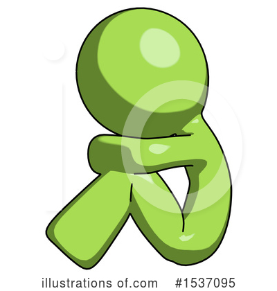 Royalty-Free (RF) Green Design Mascot Clipart Illustration by Leo Blanchette - Stock Sample #1537095