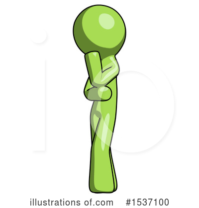 Royalty-Free (RF) Green Design Mascot Clipart Illustration by Leo Blanchette - Stock Sample #1537100