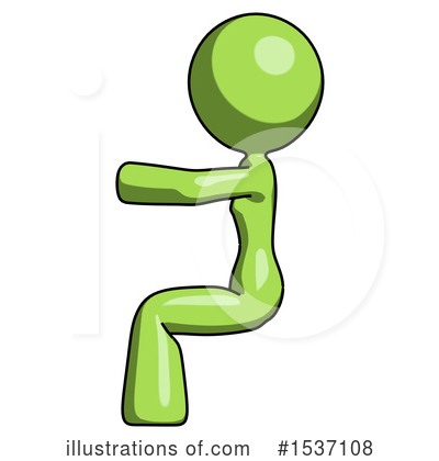 Royalty-Free (RF) Green Design Mascot Clipart Illustration by Leo Blanchette - Stock Sample #1537108