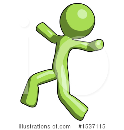 Royalty-Free (RF) Green Design Mascot Clipart Illustration by Leo Blanchette - Stock Sample #1537115