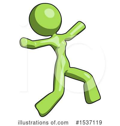 Royalty-Free (RF) Green Design Mascot Clipart Illustration by Leo Blanchette - Stock Sample #1537119