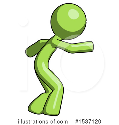 Royalty-Free (RF) Green Design Mascot Clipart Illustration by Leo Blanchette - Stock Sample #1537120