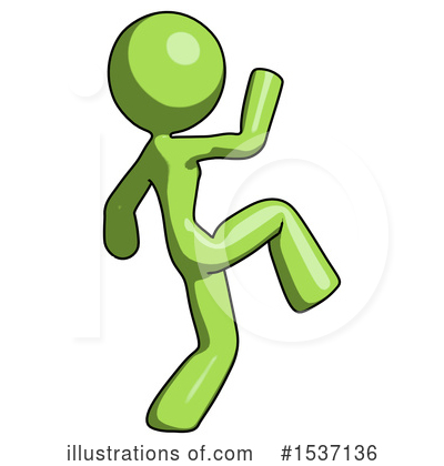 Royalty-Free (RF) Green Design Mascot Clipart Illustration by Leo Blanchette - Stock Sample #1537136
