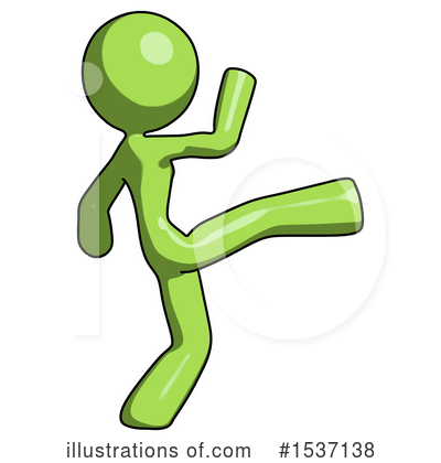 Royalty-Free (RF) Green Design Mascot Clipart Illustration by Leo Blanchette - Stock Sample #1537138