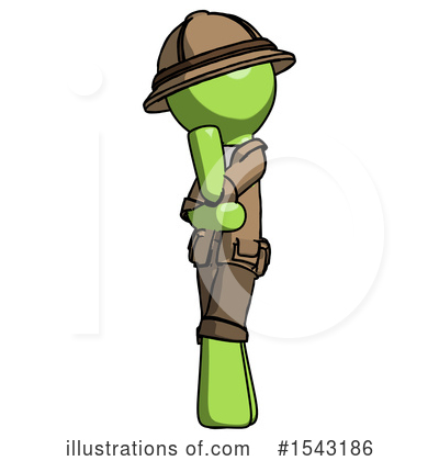 Royalty-Free (RF) Green Design Mascot Clipart Illustration by Leo Blanchette - Stock Sample #1543186