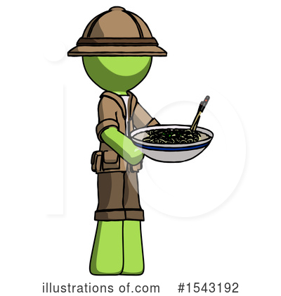 Royalty-Free (RF) Green Design Mascot Clipart Illustration by Leo Blanchette - Stock Sample #1543192
