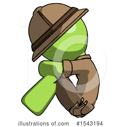 Royalty-Free (RF) Green Design Mascot Clipart Illustration by Leo Blanchette - Stock Sample #1543194