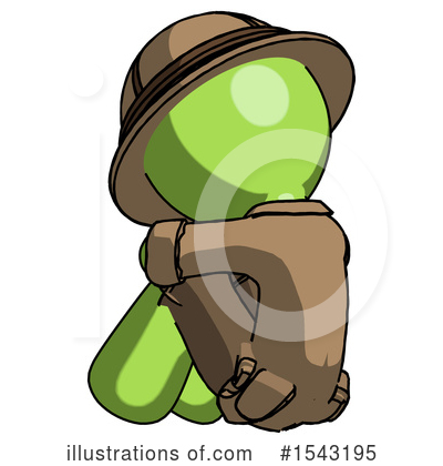 Royalty-Free (RF) Green Design Mascot Clipart Illustration by Leo Blanchette - Stock Sample #1543195