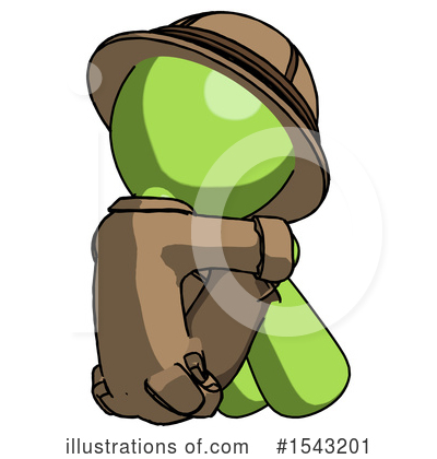 Royalty-Free (RF) Green Design Mascot Clipart Illustration by Leo Blanchette - Stock Sample #1543201