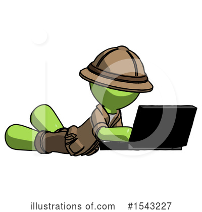Royalty-Free (RF) Green Design Mascot Clipart Illustration by Leo Blanchette - Stock Sample #1543227