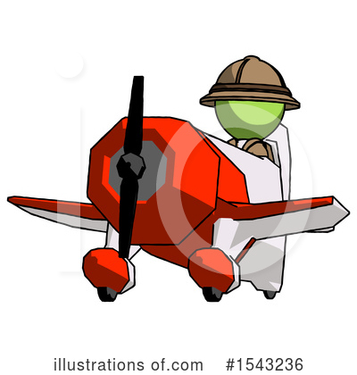Royalty-Free (RF) Green Design Mascot Clipart Illustration by Leo Blanchette - Stock Sample #1543236
