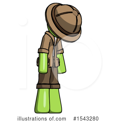 Royalty-Free (RF) Green Design Mascot Clipart Illustration by Leo Blanchette - Stock Sample #1543280