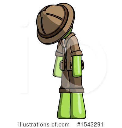Royalty-Free (RF) Green Design Mascot Clipart Illustration by Leo Blanchette - Stock Sample #1543291