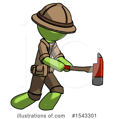 Royalty-Free (RF) Green Design Mascot Clipart Illustration by Leo Blanchette - Stock Sample #1543301