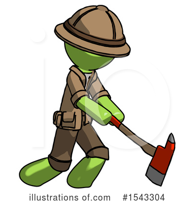 Royalty-Free (RF) Green Design Mascot Clipart Illustration by Leo Blanchette - Stock Sample #1543304