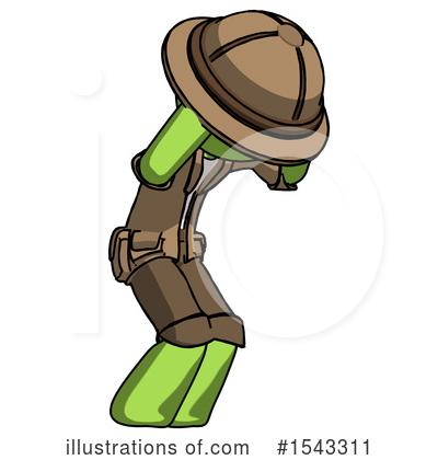 Royalty-Free (RF) Green Design Mascot Clipart Illustration by Leo Blanchette - Stock Sample #1543311