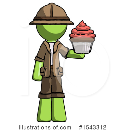 Royalty-Free (RF) Green Design Mascot Clipart Illustration by Leo Blanchette - Stock Sample #1543312