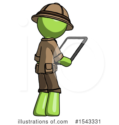 Royalty-Free (RF) Green Design Mascot Clipart Illustration by Leo Blanchette - Stock Sample #1543331