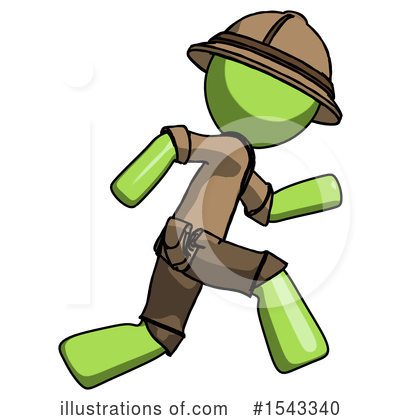 Royalty-Free (RF) Green Design Mascot Clipart Illustration by Leo Blanchette - Stock Sample #1543340