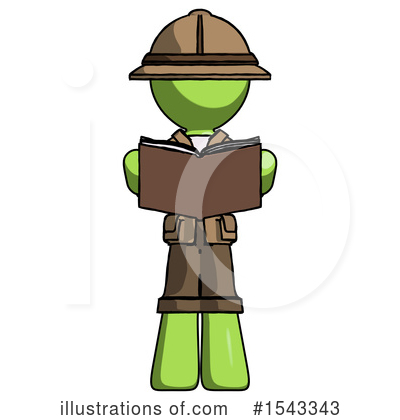 Royalty-Free (RF) Green Design Mascot Clipart Illustration by Leo Blanchette - Stock Sample #1543343