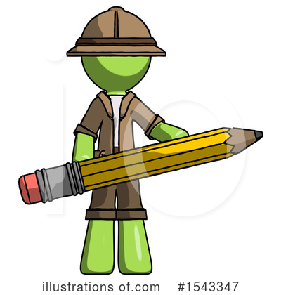 Royalty-Free (RF) Green Design Mascot Clipart Illustration by Leo Blanchette - Stock Sample #1543347