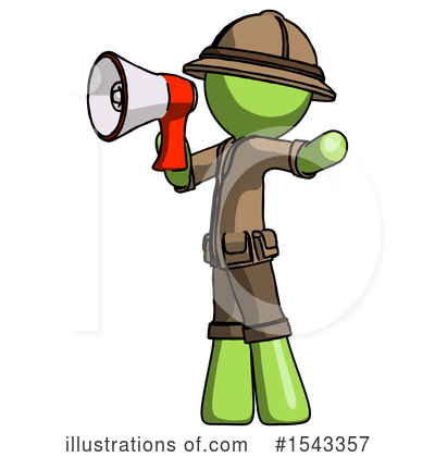 Royalty-Free (RF) Green Design Mascot Clipart Illustration by Leo Blanchette - Stock Sample #1543357