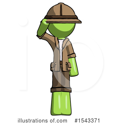 Royalty-Free (RF) Green Design Mascot Clipart Illustration by Leo Blanchette - Stock Sample #1543371