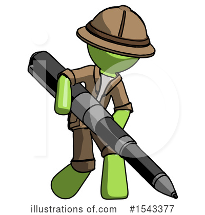 Royalty-Free (RF) Green Design Mascot Clipart Illustration by Leo Blanchette - Stock Sample #1543377