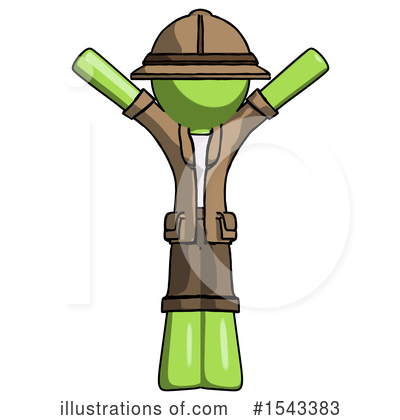 Royalty-Free (RF) Green Design Mascot Clipart Illustration by Leo Blanchette - Stock Sample #1543383