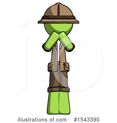 Royalty-Free (RF) Green Design Mascot Clipart Illustration by Leo Blanchette - Stock Sample #1543390