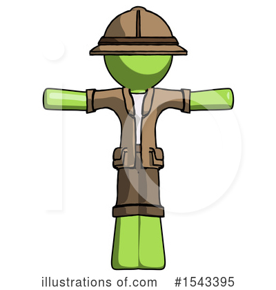 Royalty-Free (RF) Green Design Mascot Clipart Illustration by Leo Blanchette - Stock Sample #1543395