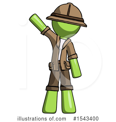 Royalty-Free (RF) Green Design Mascot Clipart Illustration by Leo Blanchette - Stock Sample #1543400