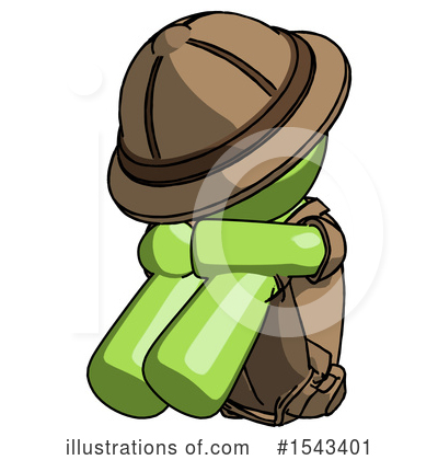 Royalty-Free (RF) Green Design Mascot Clipart Illustration by Leo Blanchette - Stock Sample #1543401