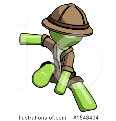 Royalty-Free (RF) Green Design Mascot Clipart Illustration by Leo Blanchette - Stock Sample #1543404