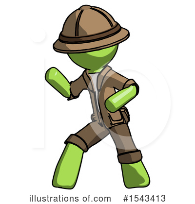 Royalty-Free (RF) Green Design Mascot Clipart Illustration by Leo Blanchette - Stock Sample #1543413