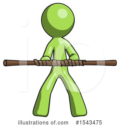 Royalty-Free (RF) Green Design Mascot Clipart Illustration by Leo Blanchette - Stock Sample #1543475
