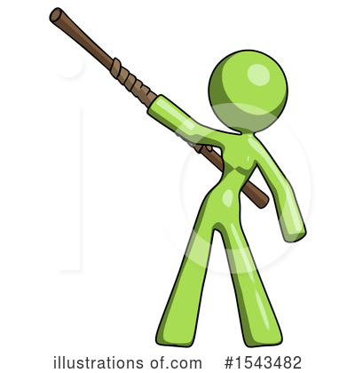 Royalty-Free (RF) Green Design Mascot Clipart Illustration by Leo Blanchette - Stock Sample #1543482