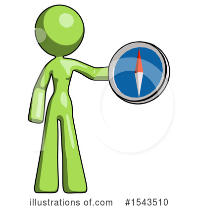 Royalty-Free (RF) Green Design Mascot Clipart Illustration by Leo Blanchette - Stock Sample #1543510