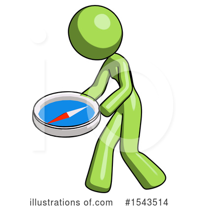Royalty-Free (RF) Green Design Mascot Clipart Illustration by Leo Blanchette - Stock Sample #1543514