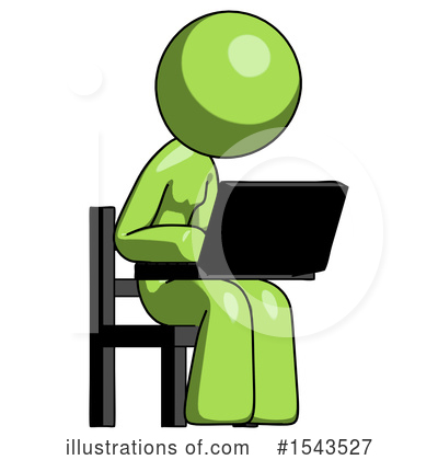 Royalty-Free (RF) Green Design Mascot Clipart Illustration by Leo Blanchette - Stock Sample #1543527