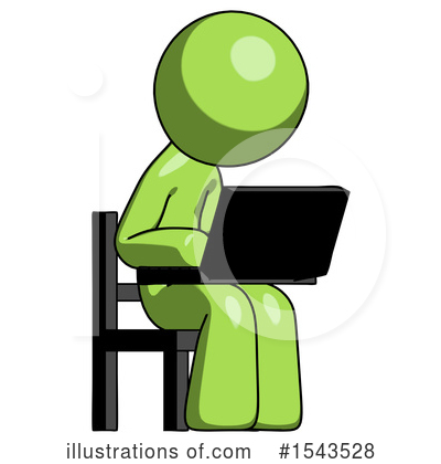 Royalty-Free (RF) Green Design Mascot Clipart Illustration by Leo Blanchette - Stock Sample #1543528