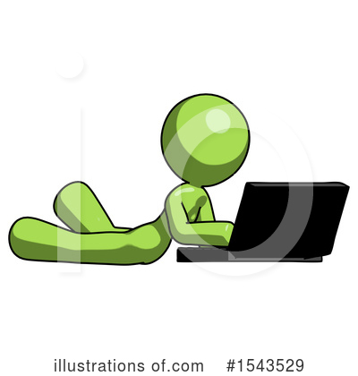 Royalty-Free (RF) Green Design Mascot Clipart Illustration by Leo Blanchette - Stock Sample #1543529