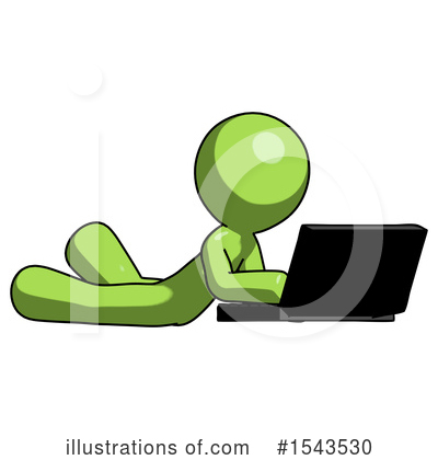 Royalty-Free (RF) Green Design Mascot Clipart Illustration by Leo Blanchette - Stock Sample #1543530