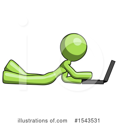 Royalty-Free (RF) Green Design Mascot Clipart Illustration by Leo Blanchette - Stock Sample #1543531